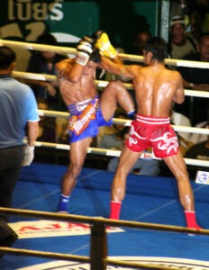 Zápas Muai Thai v Bangkoku